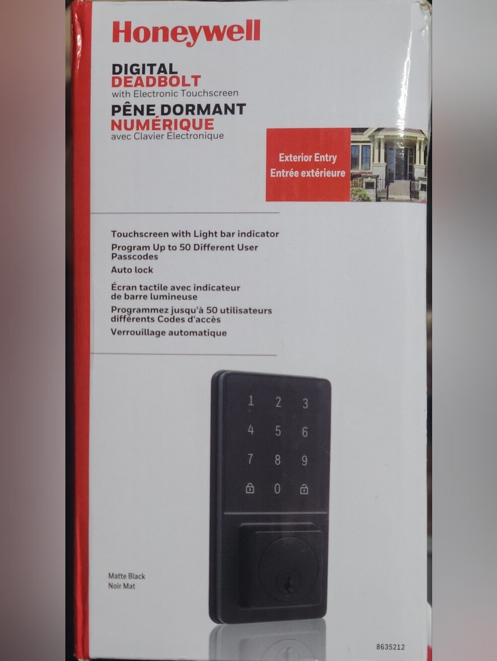 Honeywell Digital Deadbolt w/Electronic Touchscreen